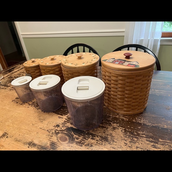 Longaberger Storage & Organization Longaberger 4 Piece Canister Set